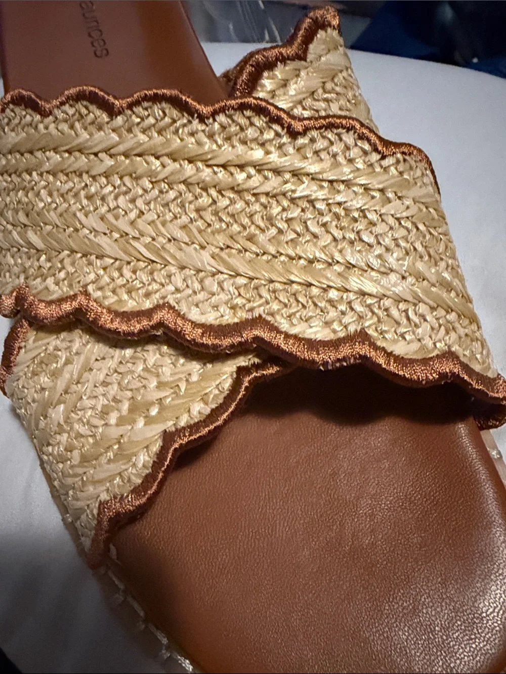 💜Maurices Women's Chelsea Crossband Footbed Woven Sandals Size:11 NWOT